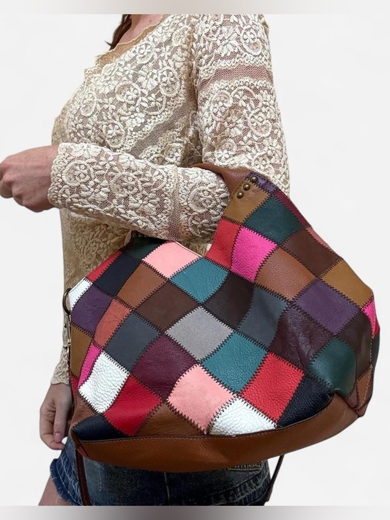 Kooba Handbags - Kooba Patchwork Multicolor Leather Hobo Bag